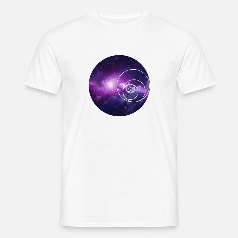 Galaxy Circle - Männer T-Shirt - Weiß