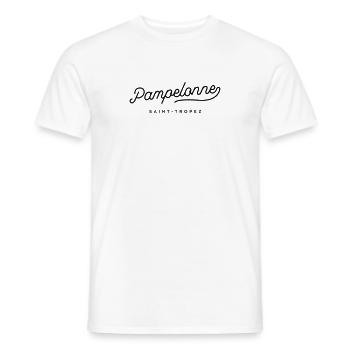Pampelonne - Saint Tropez - Männer T-Shirt - Weiß - Vorne - AI Model Male 178 dark (178cm)