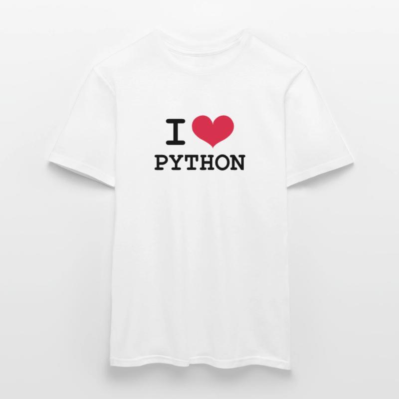I Love Python [Developer / Geek] Men's T-Shirt