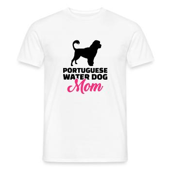 Portugiesischer Wasserhund - Männer T-Shirt - Weiß - Vorne - AI Model Male 178 dark (178cm)