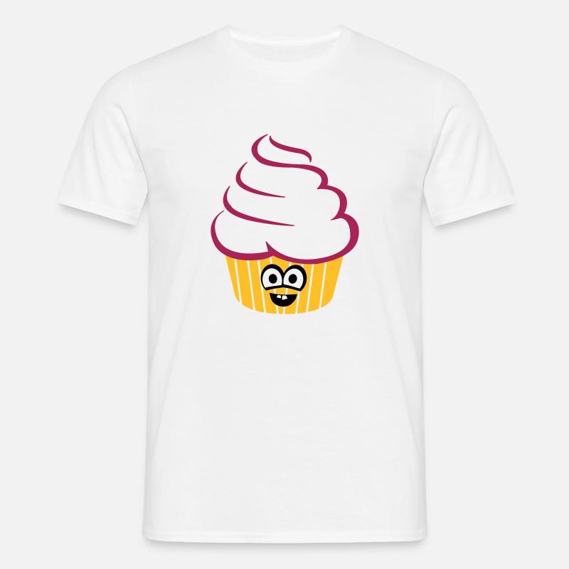cupcake_funny - Männer T-Shirt - Weiß