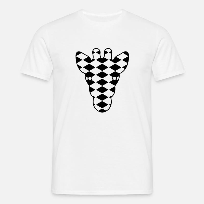 Giraffe - Männer T-Shirt - Weiß