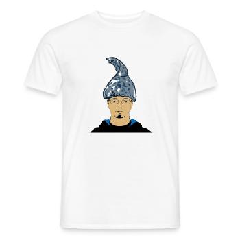 Théoricien du complot - T-shirt homme - blanc - Devant - AI Model Male 178 dark (178cm)