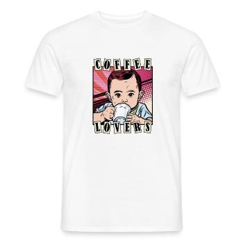 Baby Coffee - Men's T-Shirt - white - Front - AI Model Male 178 dark (178cm)