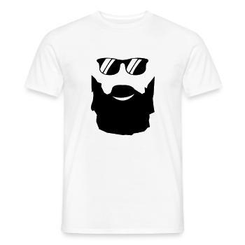 bart sonnenbrille - Männer T-Shirt - Weiß - Vorne - AI Model Male 178 dark (178cm)