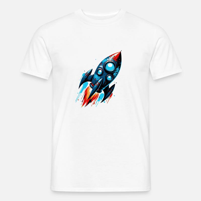Rocket Man Rocket Launch - Men’s T-shirt - white