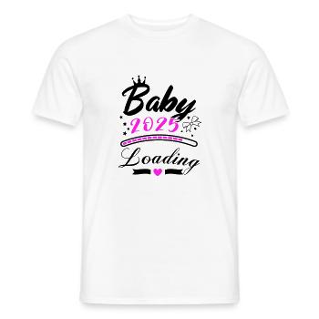 baby 2025 loading - Männer T-Shirt - Weiß - Vorne - AI Model Male 178 dark (178cm)