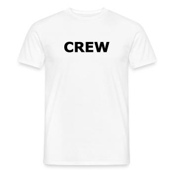 Crew - T-shirt homme - blanc - Devant - AI Model Male 178 dark (178cm)