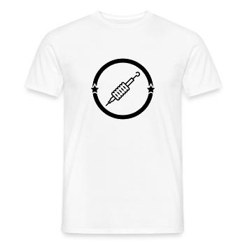 Tätowierer Tatouage Tattoo Tattooist Tatoueur - Men's T-Shirt - white - Front - AI Model Male 178 dark (178cm)