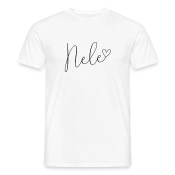Nele Vorname Name Namenstag - Männer T-Shirt - Weiß - Vorne - AI Model Male 178 dark (178cm)