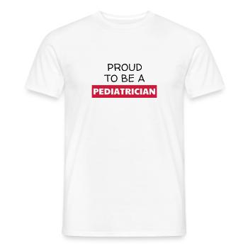 Pediatrician Kinderarzt Pédiatre Doctor Arzt - Men's T-Shirt - white - Front - AI Model Male 178 dark (178cm)