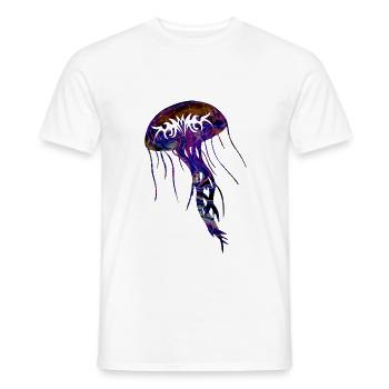 Jellyfish Tribal - Men's T-Shirt - white - Front - AI Model Male 178 dark (178cm)