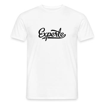 Experte - Männer T-Shirt - Weiß - Vorne - AI Model Male 178 dark (178cm)