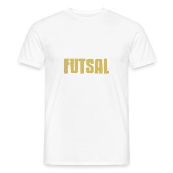 C’est du futsal d’accord Citation sur l’attitude drôle d’un joueur - T-shirt homme - blanc - Devant - AI Model Male 178 dark (178cm)