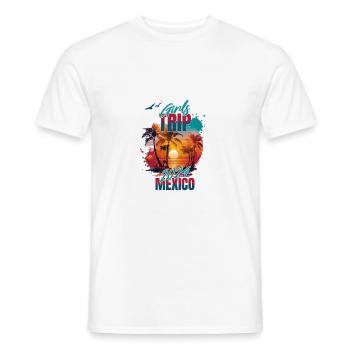 Mexico Girls Trip 2024 Fiesta T-shirt - Men's T-Shirt - white - Front - AI Model Male 178 dark (178cm)