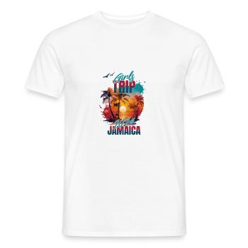 Jamaica Girls Trip 2024 Strand-t-shirt - Männer T-Shirt - Weiß - Vorne - AI Model Male 178 dark (178cm)