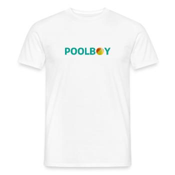 Poolboy Swimming Lifeguard - Men's T-Shirt - white - Front - AI Model Male 178 dark (178cm)