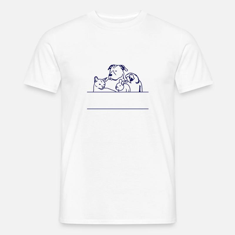 Tierarzt 2013 TEXT HIER - Männer T-Shirt - Weiß