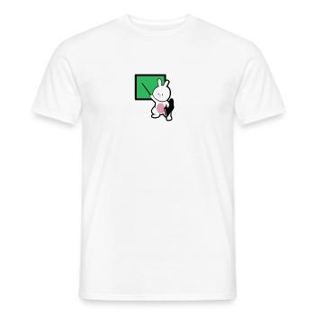 Professeur Rabbit - T-shirt homme - blanc - Devant - AI Model Male 178 dark (178cm)