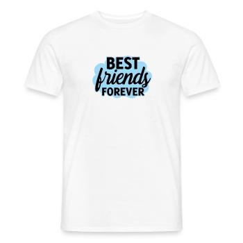 Best Friends forever Gift for best friend - Men's T-Shirt - white - Front - AI Model Male 178 dark (178cm)