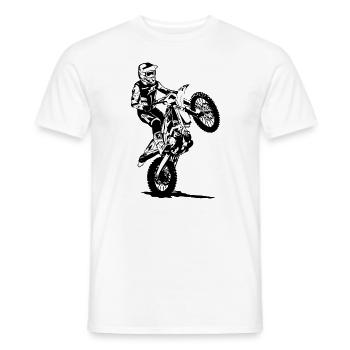 Supercross - Moto Cross - Motocross - Männer T-Shirt - Weiß - Vorne - AI Model Male 178 dark (178cm)
