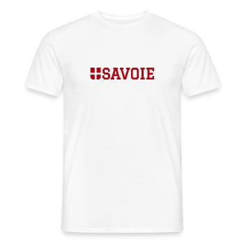 Savoy flag - Men's T-Shirt - white - Front - AI Model Male 178 dark (178cm)