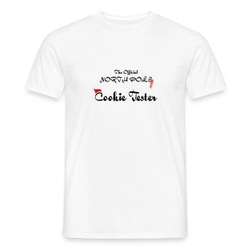 Offizieller Kekstester - Männer T-Shirt - Weiß - Vorne - AI Model Male 178 dark (178cm)