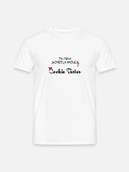 Offizieller Kekstester - Männer T-Shirt - Weiß