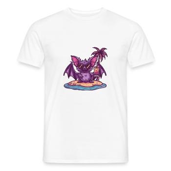 Fledermaus Sommer Strand Comic - Männer T-Shirt - Weiß - Vorne - AI Model Male 178 dark (178cm)