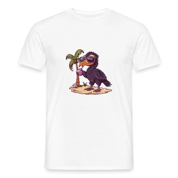Harpyie Vogel Sommer Strand Comic - Männer T-Shirt - Weiß - Vorne - AI Model Male 178 dark (178cm)