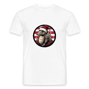 Armadillo Noël Noël - T-shirt homme - blanc - Devant - AI Model Male 178 dark (178cm)