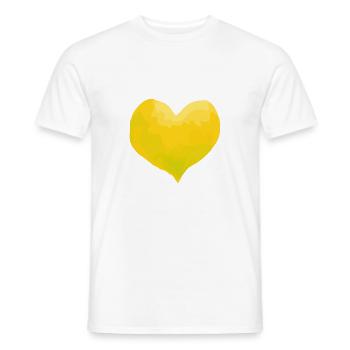 Coeur Amour Dans Amour Mariage - T-shirt homme - blanc - Devant - AI Model Male 178 dark (178cm)