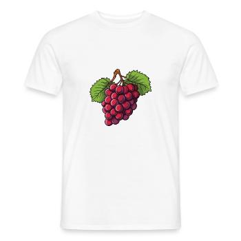 Raisin Fruit - T-shirt homme - blanc - Devant - AI Model Male 178 dark (178cm)
