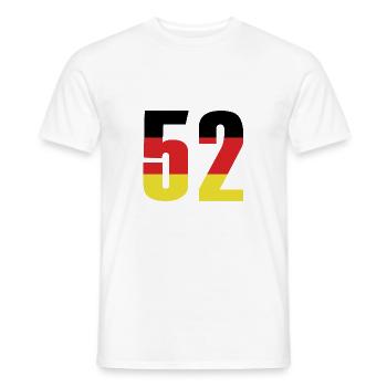 Maillot 52 Numéro Allemagne - T-shirt homme - blanc - Devant - AI Model Male 178 dark (178cm)