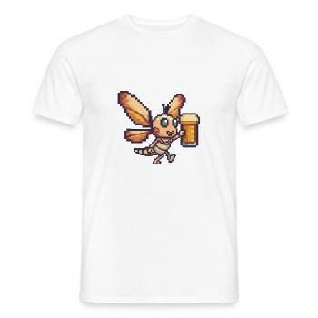 Libellule bière pixel - T-shirt homme - blanc - Devant - AI Model Male 178 dark (178cm)