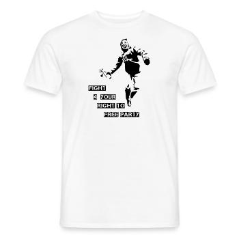 fight for your right - Männer T-Shirt - Weiß - Vorne - AI Model Male 178 dark (178cm)