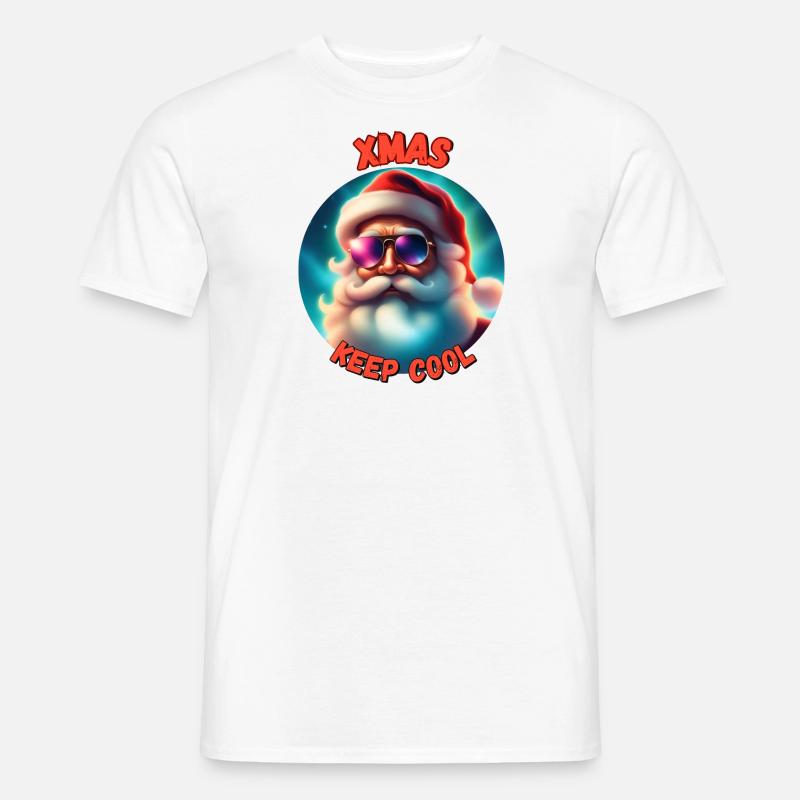 xmas keep cool - Männer T-Shirt - Weiß