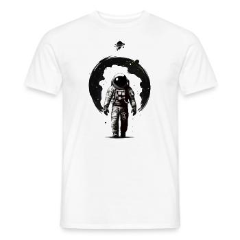 ASTRONAUTE DANS L’ESPACE SORTANT DU TROU NOIR - T-shirt homme - blanc - Devant - AI Model Male 178 dark (178cm)