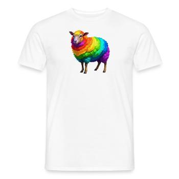 Sheep Pride - Männer T-Shirt - Weiß - Vorne - AI Model Male 178 dark (178cm)