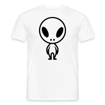 Außerirdischer - Männer T-Shirt - Weiß - Vorne - AI Model Male 178 dark (178cm)