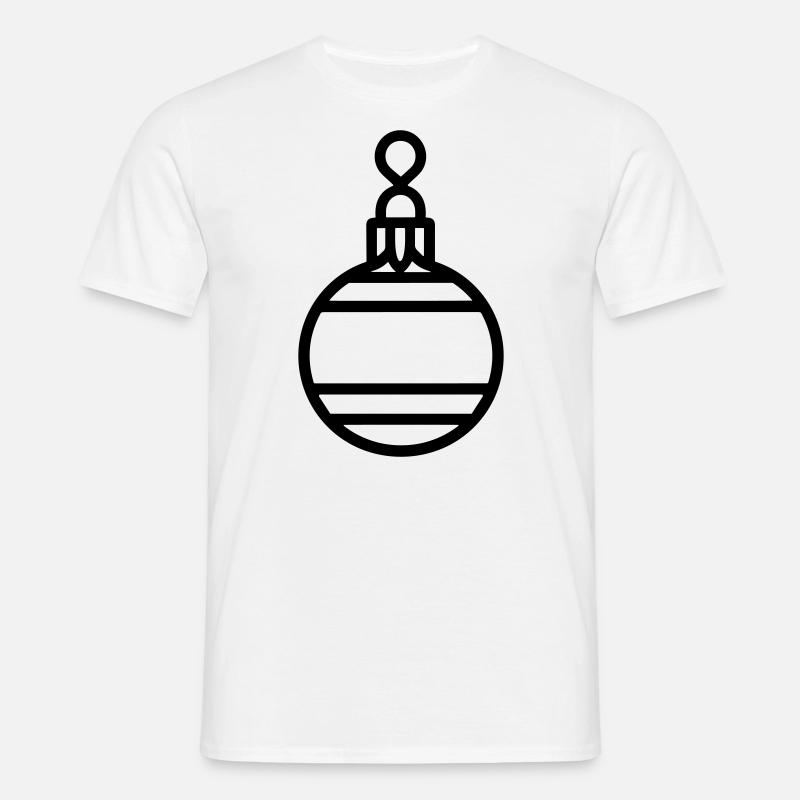 Weihnachtskugel - Männer T-Shirt - Weiß