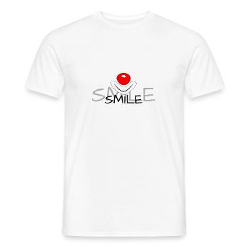 Smile - Clown - T-shirt homme - blanc - Devant - AI Model Male 178 dark (178cm)