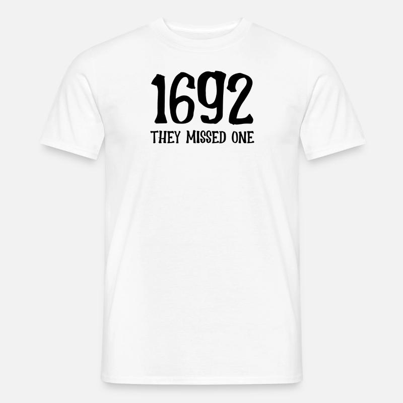 1692 verpassten sie einen - Männer T-Shirt - Weiß