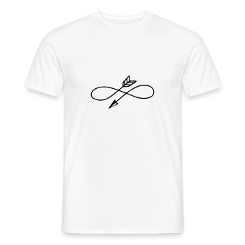Arrows, Bow, Vintage, Illustration, Monogram - Men's T-Shirt - white - Front - AI Model Male 178 dark (178cm)