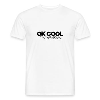 ok cool T-Shirt - Männer T-Shirt - Weiß - Vorne - AI Model Male 178 dark (178cm)