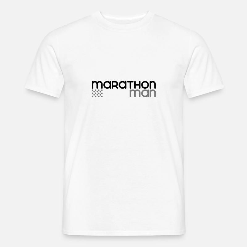 Marathon-Mann - Anpassbare - Männer T-Shirt - Weiß