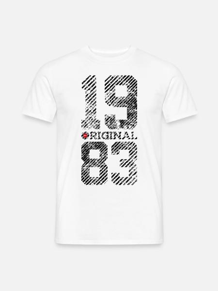 43. GEBURTSTAG JAHRGANG ORIGINAL 1983 - Männer T-Shirt - Weiß