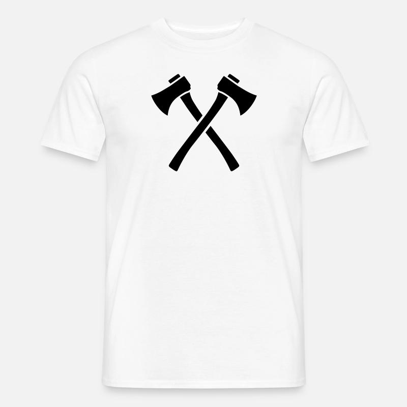 Axt - Männer T-Shirt - Weiß