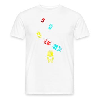 Astronaut icon icon - Men's T-Shirt - white - Front - AI Model Male 178 dark (178cm)