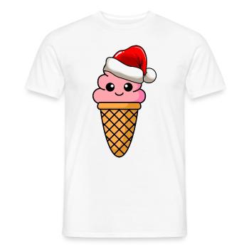 Ice Cream Weihnachten Comic Xmas - Männer T-Shirt - Weiß - Vorne - AI Model Male 178 dark (178cm)